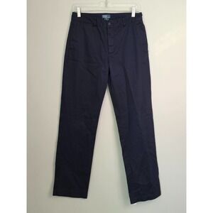Polo Ralph Lauren Pants Size 20 Blue Navy 100% Cotton Straight Fit RN 41381